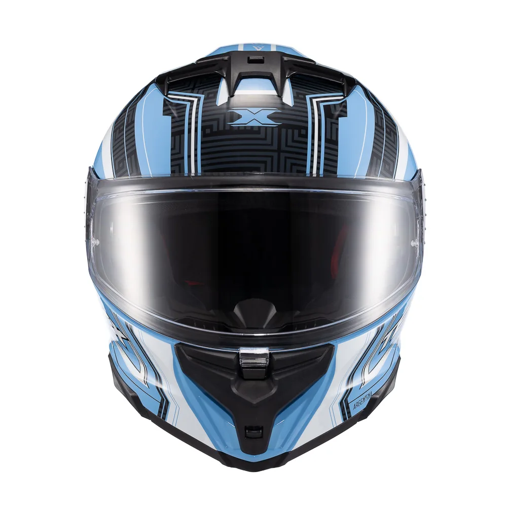 Capacete Texx Fecha Kaiman Flag Argentina  Brilhante