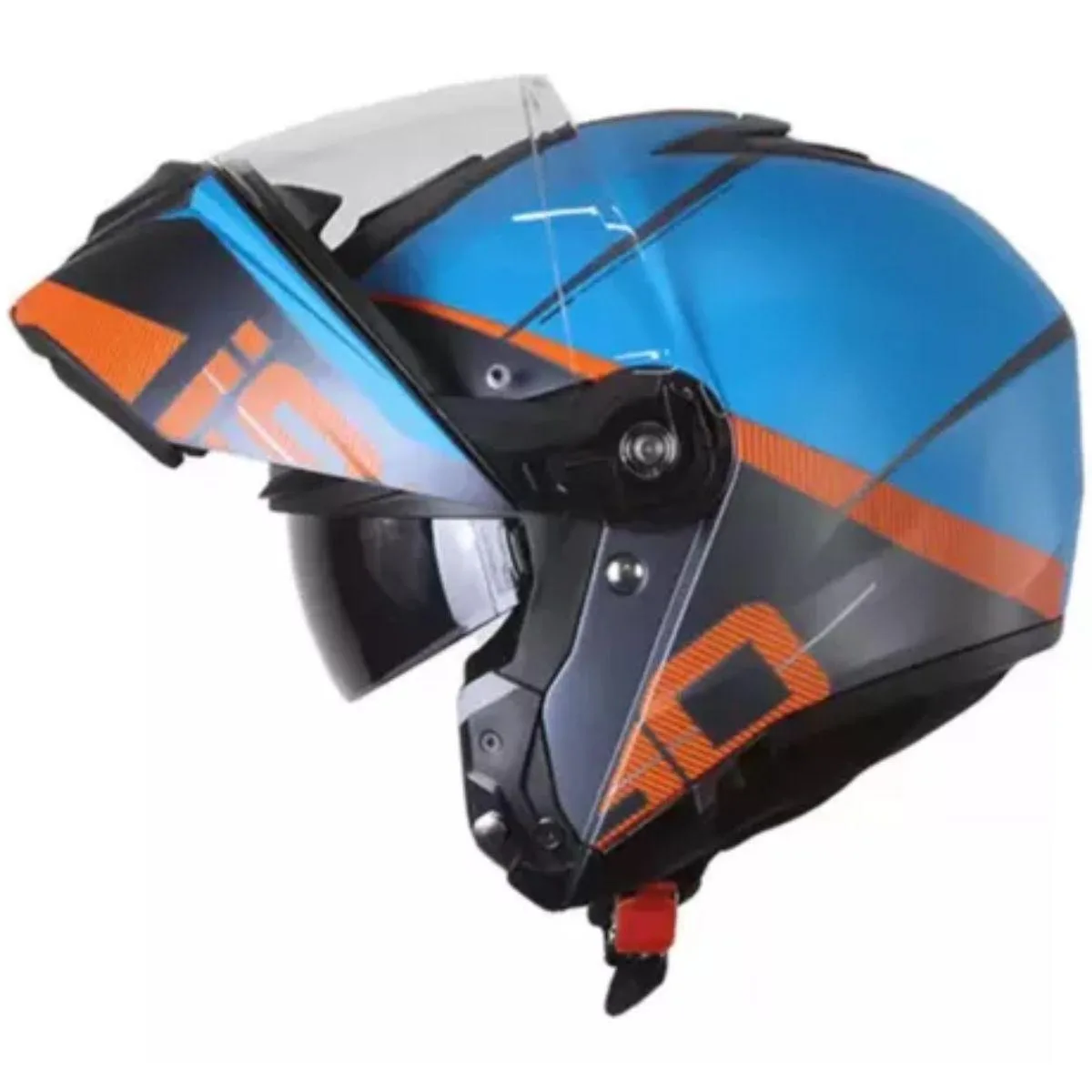 Capacete Hjc I90 May Azul E Laranja
