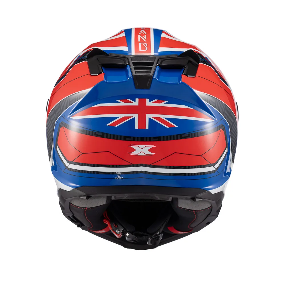 Capacete Texx Fecha Kaiman Flag Uk  Brilhante