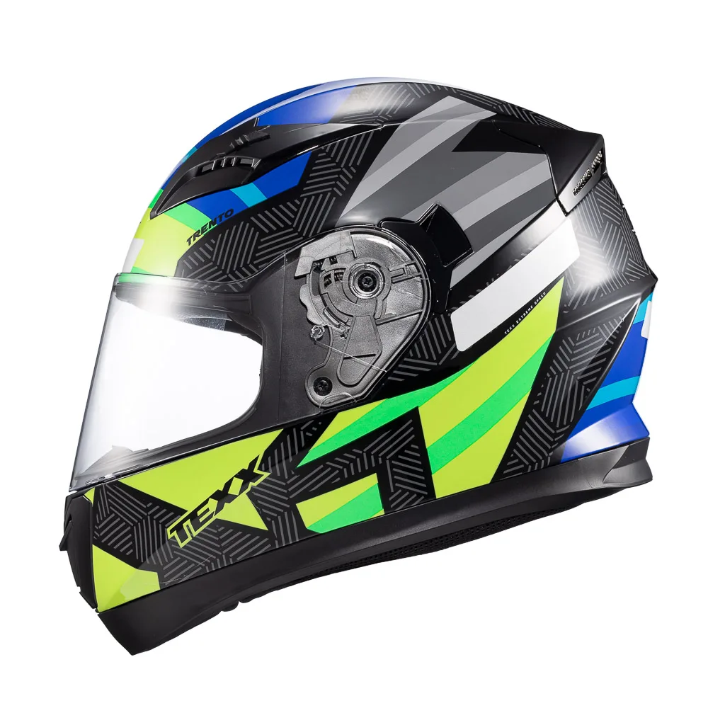 Capacete Texx Strike Trento Amarelo Verde Brilhante