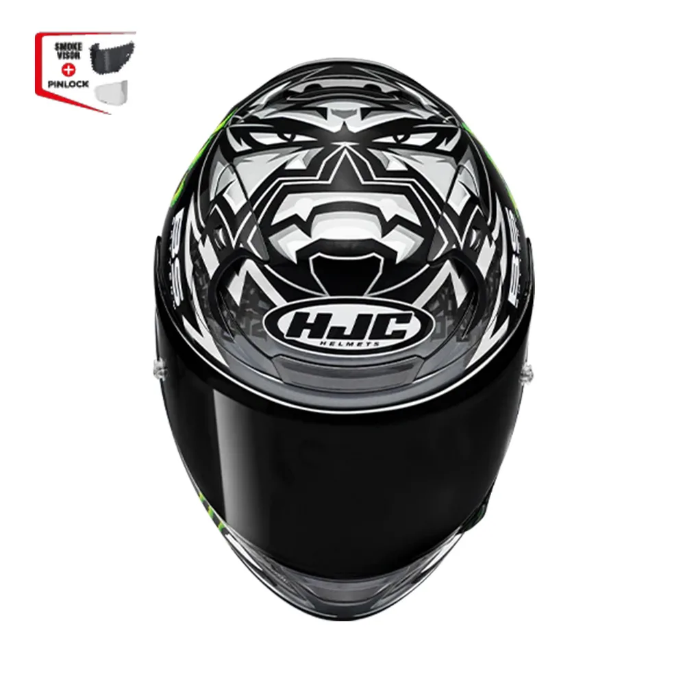 Capacete Hjc Rpha 12 Quartararo Monster Preto Branco