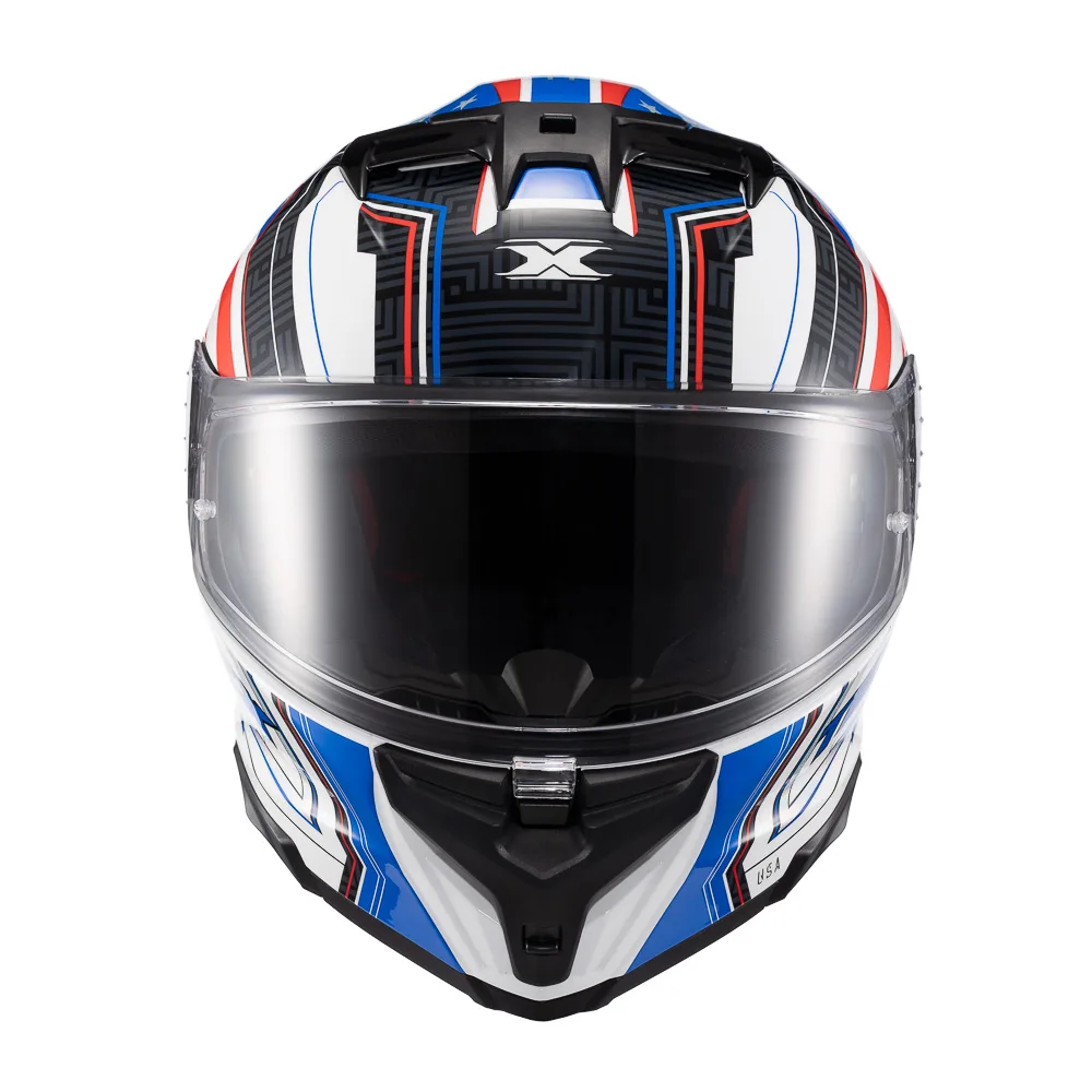Capacete Texx Fecha Kaiman Flag Usa  Brilhante
