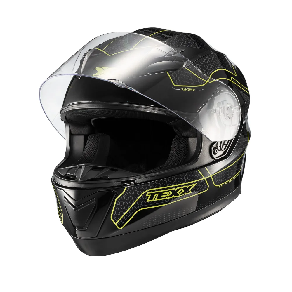 Capacete Texx Strike Panther Verd Bril 56