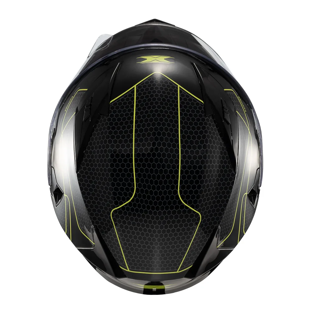 Capacete Texx Strike Panther Verd Bril 56