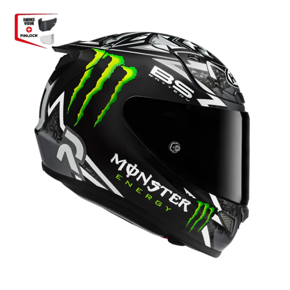 Capacete Hjc Rpha 12 Quartararo Monster Preto Branco