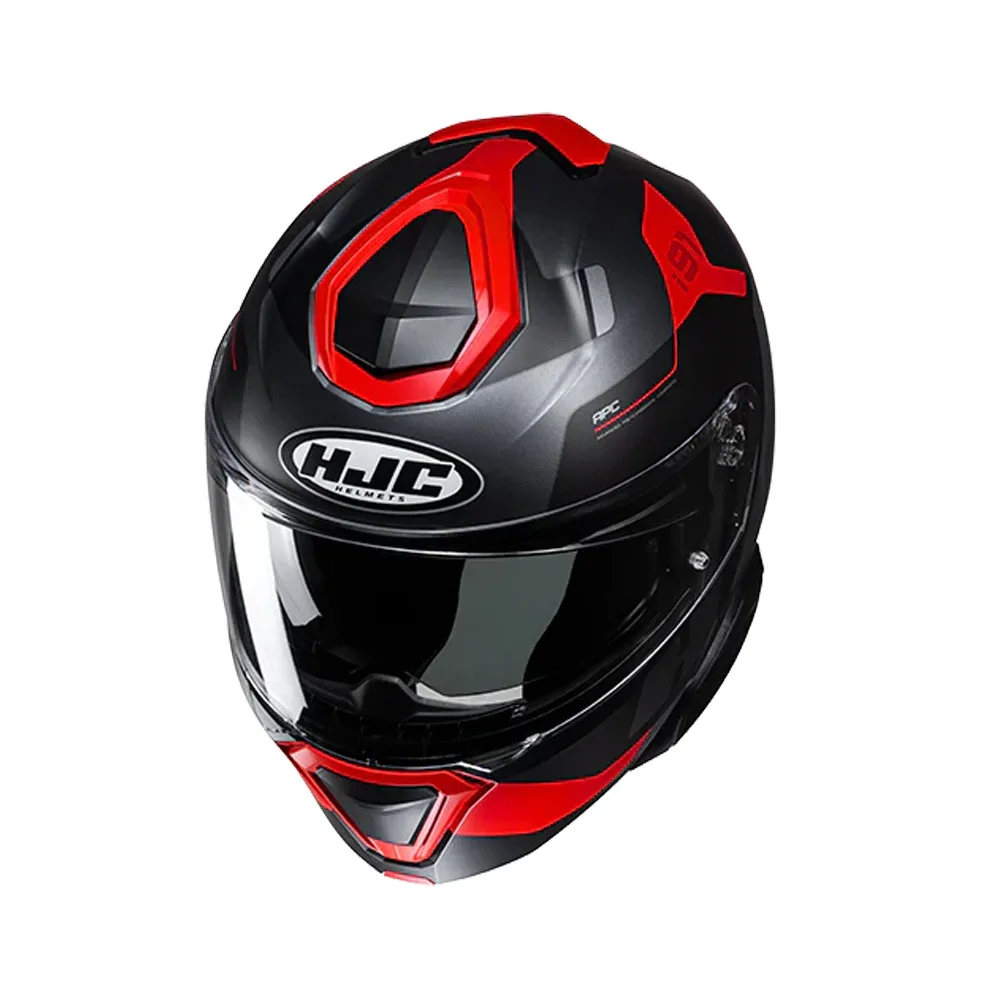 Capacete Hjc I91 Carst Preto Vermelho