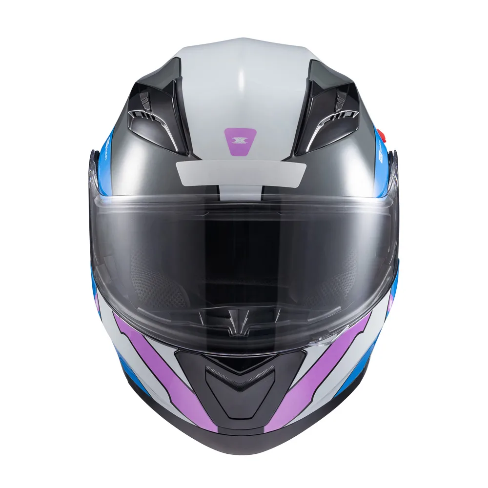 Capacete Texx Esc Gladiator V3 Reisen Azu Ros Branc Bril 58