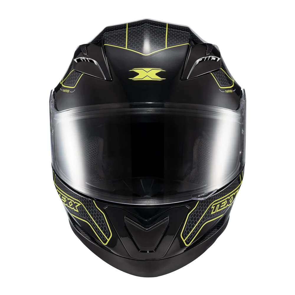 Capacete Texx Strike Panther Verd Bril 56
