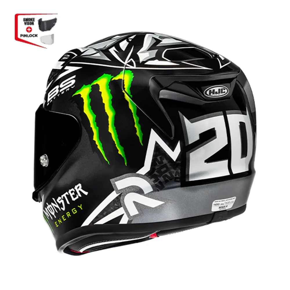 Capacete Hjc Rpha 12 Quartararo Monster Preto Branco