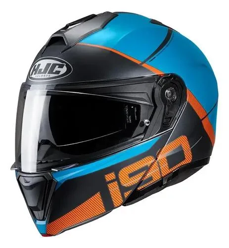Capacete Hjc I90 May Azul E Laranja