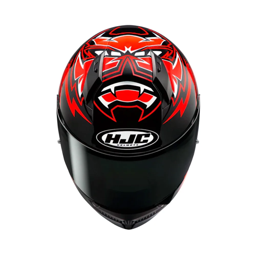 Capacete Hjc C10 Fabio Quartararo 2024 Vermelho  Preto  Branco