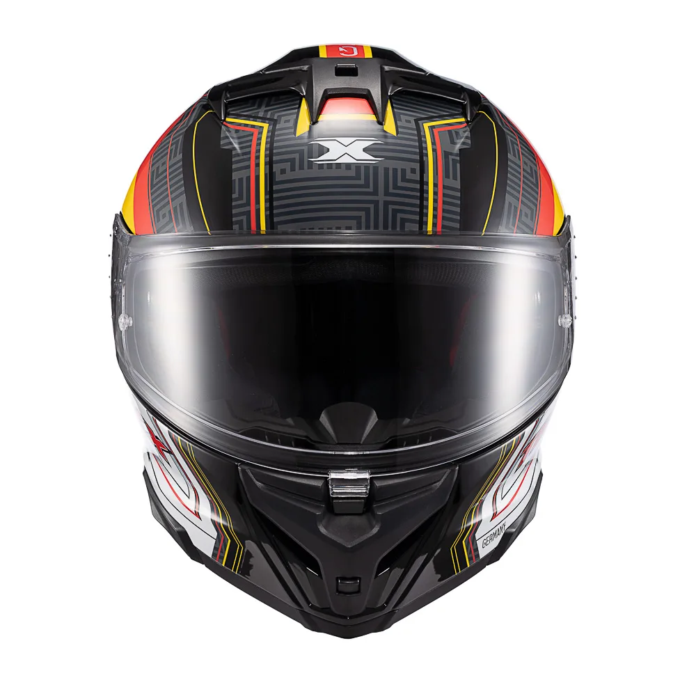 Capacete Texx Fecha Kaiman Flag Alemanha  Brilhante