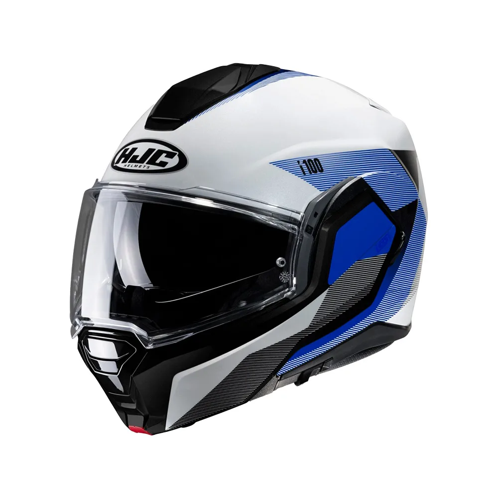 Capacete Hjc I100 180 Beston Branco Azul E Cinza  61