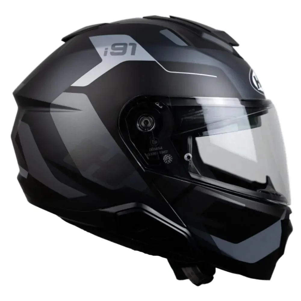 Capacete Hjc I91 Carst Preto Cinza