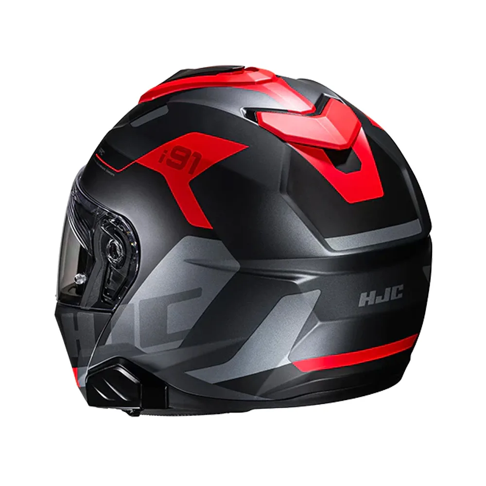 Capacete Hjc I91 Carst Preto Vermelho
