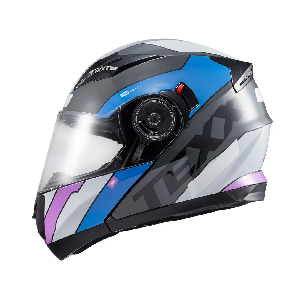 Capacete Texx Esc Gladiator V3 Reisen Azu Ros Branc Bril 58