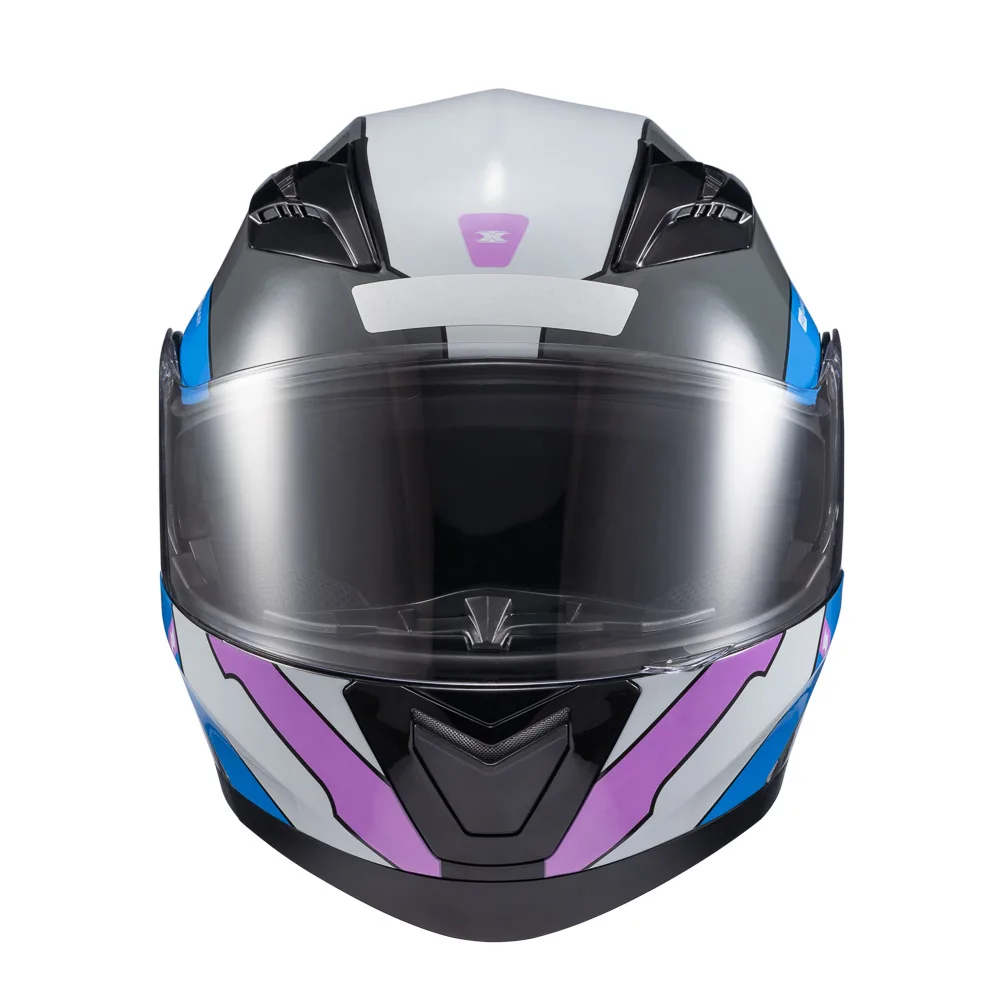 Capacete Texx Esc Gladiator V3 Reisen Azu Ros Branc Bril 58