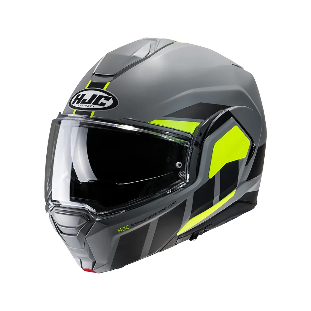 Capacete Hjc I100 180 Beis Cinza Preto E Verde  56