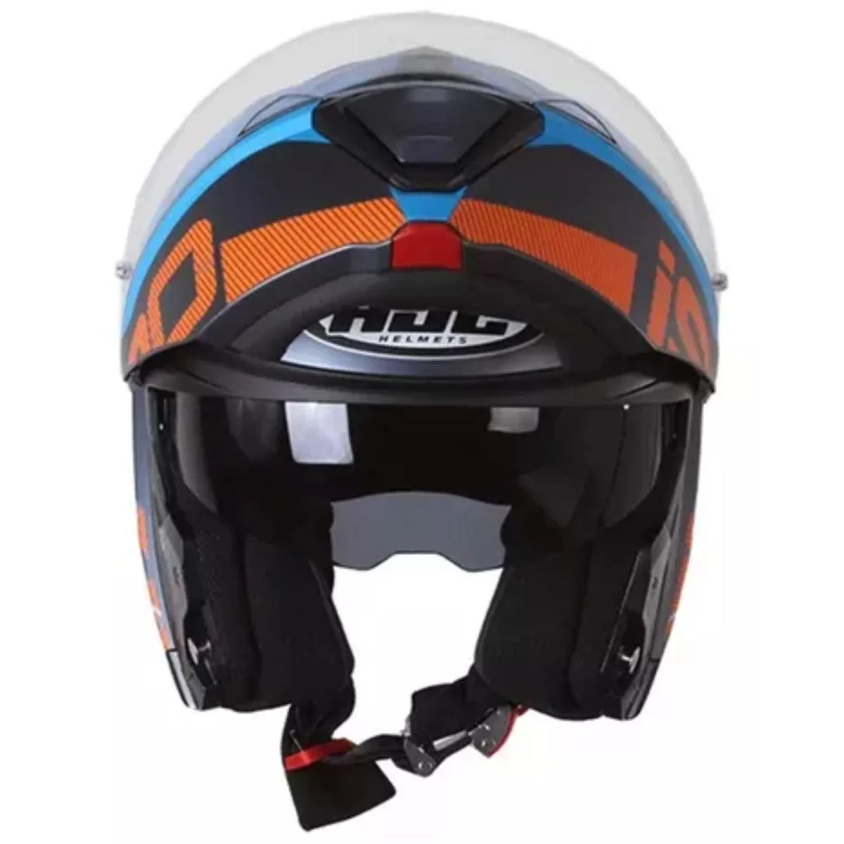 Capacete Hjc I90 May Azul E Laranja