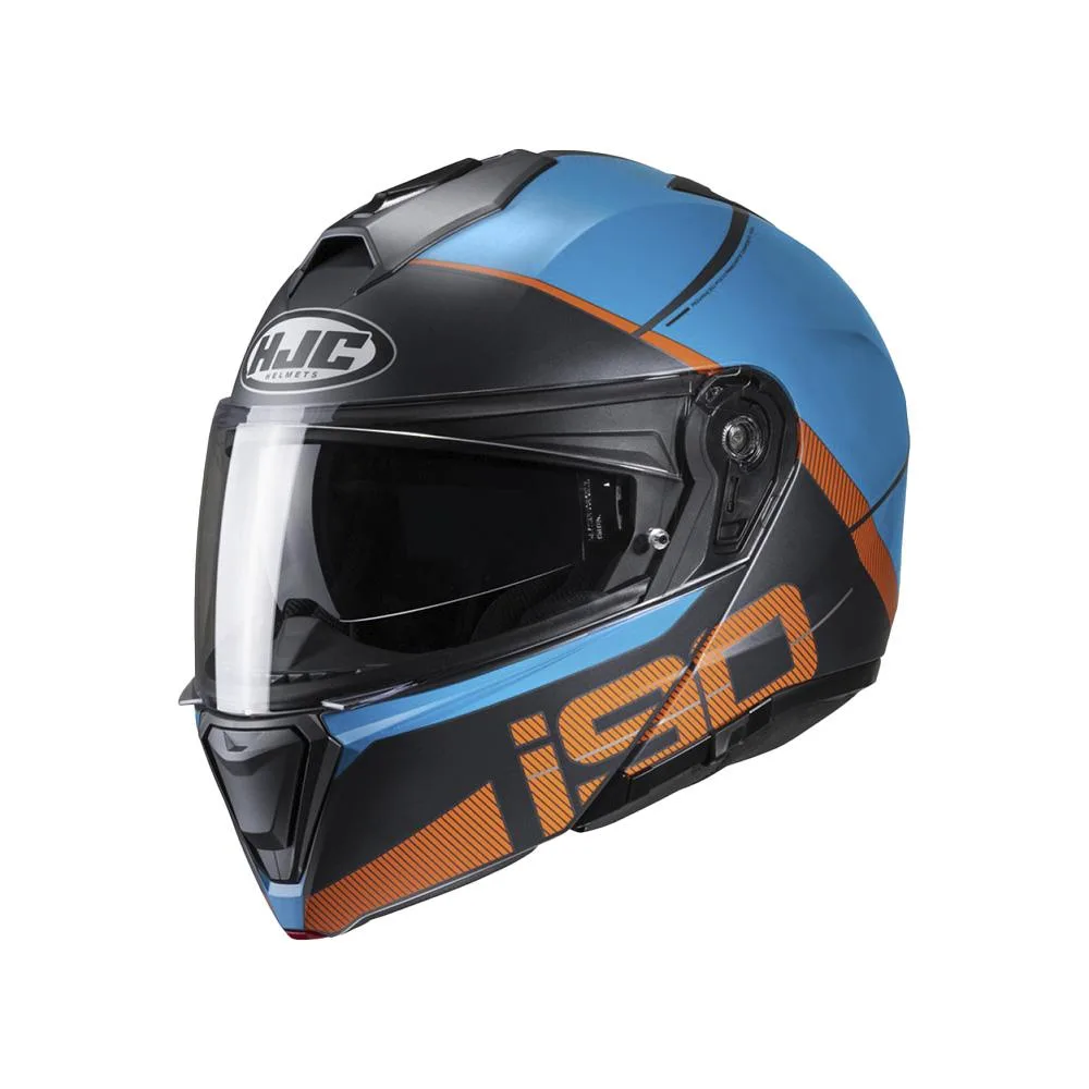 Capacete Hjc I90 May Azul E Laranja