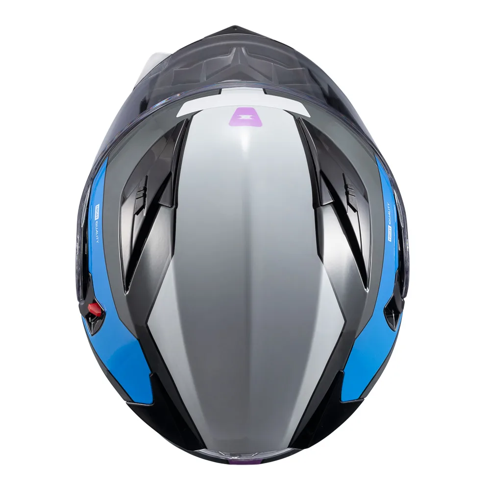 Capacete Texx Esc Gladiator V3 Reisen Azu Ros Branc Bril 58